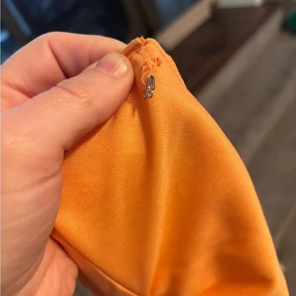 Lulus Orange Sleeveless ruffle Dress Maxi Medium - Picture 3 of 3